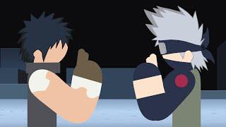 Kakashi VS Obito Stick Fight!!