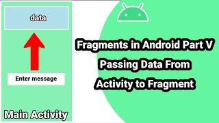 Fragments in Android Part V, Passing Data From Activity to Fragment