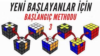 Rubik Küpü Nasıl Çözülür [Yeni Başlayanlar İçin] Zeka Küpü Nasıl Çözülür |Sade Çözüm Yavaş Anlatım 3