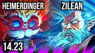 HEIMERDINGER & Caitlyn vs ZILEAN & Jhin (SUP) | KR Master | 14.23