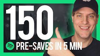 How I Got Over 150 PRE-SAVES with a simple 5-minute EMAIL ️ 