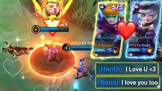 Harith and Nana Best Couple | Love Story and Sweet Gameplay with Cute Nana Player