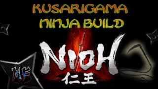 Nioh | Best Ninja Kusarigama / Sword Build Guide | PS4