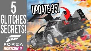 Forza Horizon 4 - 5 Secrets, Glitches & Easter Eggs! UPDATE 35 DELOREAN?