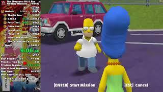 The Simpsons: Hit & Run All Story Missions Speedrun in 1:24:03