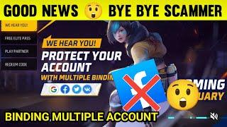 Free Fire Id Binding Multiple Account  Facebook + Google + Twitter