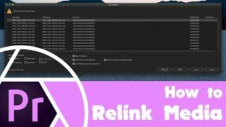 How to Relink Media in Premiere