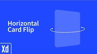 Adobe XD - Horizontal Card Flip  - Learn in minutes