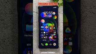 iPhone Theme With Dark Mode icon Pack #shorts