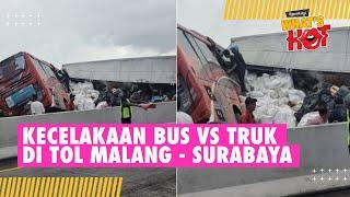 Kecelaka4n Bus Karyawisata Dan Truk Di Tol Malang - Surabaya Hari Ini, 2 Orang Jadi Korb4n?