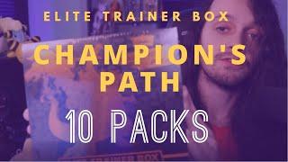 OPENING CHAMPION'S PATH ETB - 10 PACKS OF POKEMON CARDS!