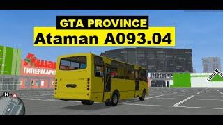Review of Bus Ataman A093.04 in the game GTA PROVINCE restyling of the bus Bogdan A093