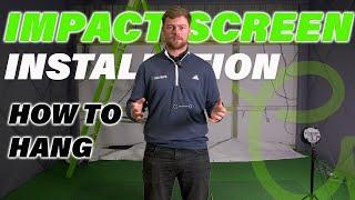 How To Hang A Golf Impact Screen | DIY Golf Simulator | Home Golf Simulator