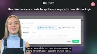 In-app Surveys - Product Hunt Release video by Userpilot