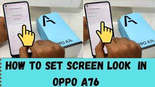 How to Set Screen Lock in OPPO A76,OPPO A96| OPPO A76 How To Change Lock Screen Password