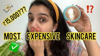 Testing Expensive Skincare  Foreo UFO first impressions 