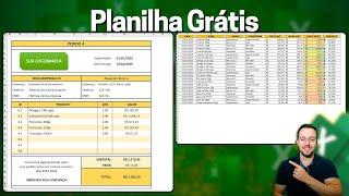 Planilha Excel de Pedido, Orçamento, Produtos, Venda, Precificação...