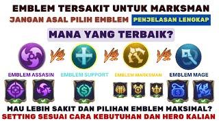 EMBLEM TERSAKIT DAN TERBAIK UNTUK HERO MARKSMAN, EMBLEM MM PALING SAKIT DI GOLD LANE MOBILE LEGENDS