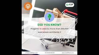 Did you know that Magento is used by more than 250,000 businesses worldwide? Contact +91 91500 65105