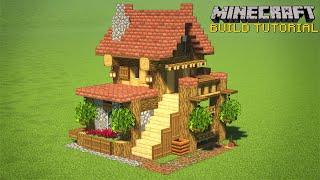 Minecraft: How to build a SMALL SURVIVAL HOUSE!                 (EASY HOUSE TUTORIAL)