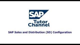 SAP Sales and Distribution SD Configuration