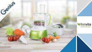 GENIUS | Feelvita Food Processor | Alle Schneidergebnisse im Überblick