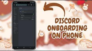 DISCORD ONBOARDING FEATURE ON PHONE | Easy guide | Discord Tutorial