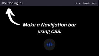 How to make a navbar using HTML and CSS