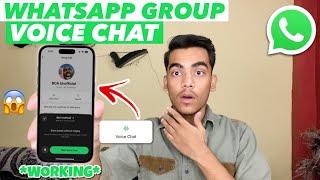 Voice Chat WhatsApp Group | What Is Voice Chat In WhatsApp Group | WhatsApp Voice Chat