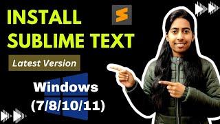 Download Sublime Text In Windows (7/8/10/11) | Latest Version | @CodeWithRenuka