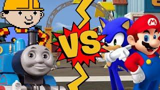 M.U.G.E.N Battles | Thomas the Tank Engine/Bob the Builder vs Mario/Sonic