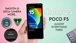 POCO F5 ColorOS 15 Review, Almost Everything working , Leica Camera, Smooth Ui, Performance