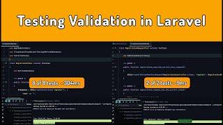 The only reasonable, cost-effective way to test validation in Laravel apps