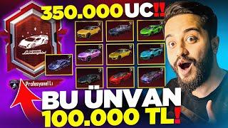 BU ÖZEL ÜNVAN İÇİN TAM 100.000 TL HARCADIM! (350.000 UC) OYUNUN EN PAHALI ÜNVANI! PUBG Mobile