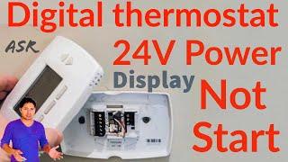 Package Unit thermostat display power not start how check control very useful information Learn Hind