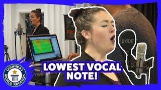 Lowest vocal note sung (female) - Guinness World Records