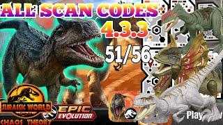 Jurassic World EPIC EVOLUTION CHAOS THEORY MATTEL Scan Codes All Dinosaurs UPDATE 51/56 ATROCIRAPTOR