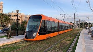 Alstom Citadis X05 brand new trams on test run in Athens