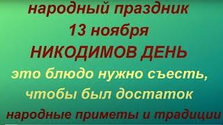 13 ноября народный праздник Никодимов день Народные приметы и традиции. Именинники дня. Запреты.