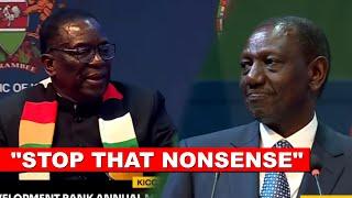 Listen to what Zimbabwe president Mnangagwa told Ruto today at KICC infront of foreign presidents!