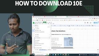 how to download 10E Excel sheet OR Any other Google Drive Sheet Full process explained