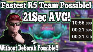 21Second AVG R5! 99.9% Consistent! Works without Deborah - Summoners War