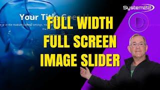 Divi Theme Create A Full Width Full Screen Image Slider