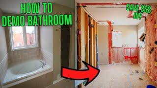 How to DEMO a Bathroom for a Renovation