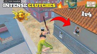 INTENSE 1v4 CLUTCHES| NEW UPDATE? | PUBG Lite