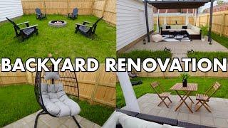 BACKYARD RENOVATION EP: 6 NEW FIRE-PIT CHAIRS |NEW PATIO FURNITURE|PLANTING FLOWERS|SPRING CLEANING