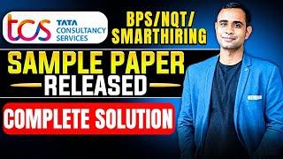 TCS Sample Paper Solution | TCS NQT, Smart Hiring, BPS