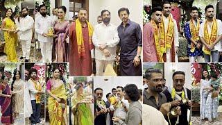 CM Eknath Shinde Ganpati Celebration 2023 Full Video | SRK, Salman, Suniel, Shehnaaz, Elvish, Kajal