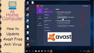 How to manually update Avast free anti virus.