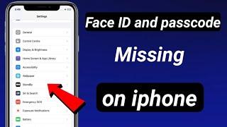 face id and passcode not showing in settings ios 17 //